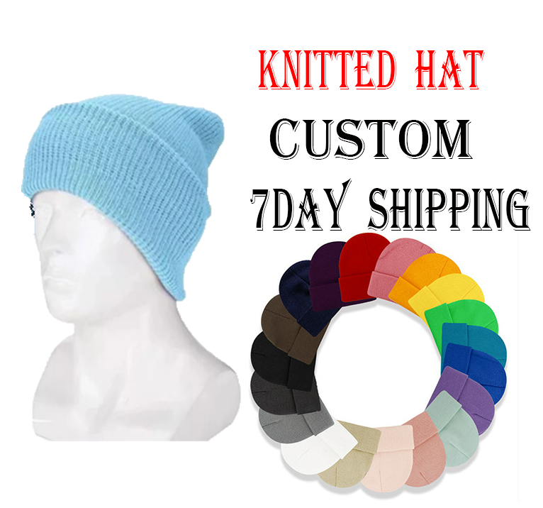 Custom high quality solid color knitted hat pullover warm brimless cashmere hat knit beanie fashion knitted beanie hat