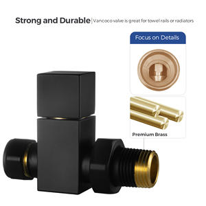 Offre Spéciale <span class=keywords><strong>poignée</strong></span> carrée couleur anthracite finition sable laiton <span class=keywords><strong>thermostatique</strong></span> ensemble droit vannes de <span class=keywords><strong>radiateur</strong></span> - Product Image 5