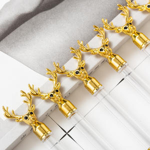 Bolígrafo Promocional Creativo DIY con Diseño de Ciervo y Bola Colorida, Personalizable con Logotipo, Vacío - Product Image 2