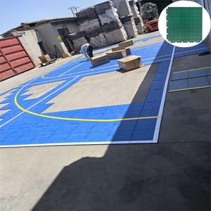 Azulejos de enclavamiento <span class=keywords><strong>TPV</strong></span> para canchas de baloncesto y Pickleball Diseño cuadrado moderno Instalación de clic para uso en gimnasio al aire libre - Product Image 6