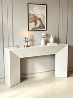 Console d'entrée minimaliste moderne en acier noir, table multifonctionnelle de luxe léger pour hôtel, couloir, villa, maison