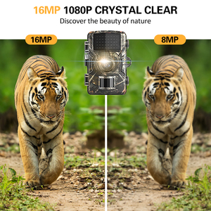 20MP impermeable IP66 Trail Cámara visión nocturna movimiento activado vida silvestre caza LCD 0,2 s tiempo de disparo CMOS Sensor de imagen - Product Image 3