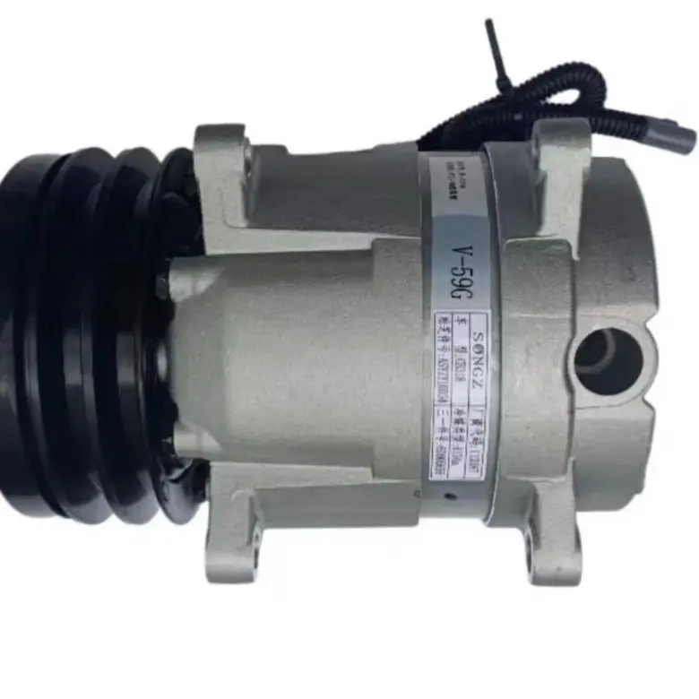 Compressor YJ147-2Q/SY015018 700651 HF-134B V-59G aircon compressor For Construction Machinery Parts High quality