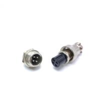 Enchufe de aviación GX12 núcleo interno negro 2 3 4 5 6 7 pin M12 conector eléctrico circular