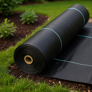 Malla de control de malezas de alta resistencia de 6.5 x 330 pies, tela para paisajismo, malla de jardín para barrera contra malezas - Product Image 2