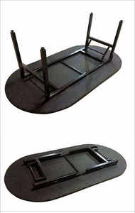 Pliable Baccarat Poker Table Casino 10 Joueurs Ovale Led De Luxe Lumière <span class=keywords><strong>Roulette</strong></span> Jambes Tapis Accessoires Usb Carré Club Grade Rail - Product Image 6