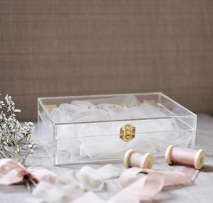 Confezione regalo trasparente trasparente all'ingrosso personalizzata con scatola acrilica per vetrina acrilica con serratura - Product Image 3