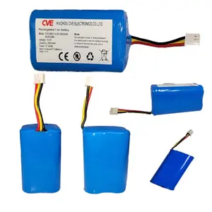 CVE Wholesale 14.4v 24v 36v 18650 2600mah 5200mah Lithium Battery Pack For Robot Vacuum Cleaner