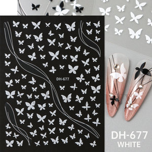 Pegatinas Autoadhesivas para Uñas Serie Mariposa, Calcomanías Decorativas DIY, Accesorios de Decoración para Manicura, Venta al por Mayor para Salones, Personalizadas - Product Image 5