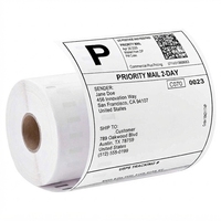 Étiquettes adhésives thermiques directes 4*6, 100*150mm, format A6, rouleau d'étiquettes d'expédition thermiques, papier thermique compatible avec les imprimantes Dymo