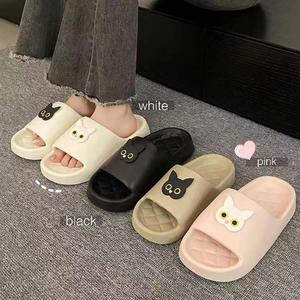 Fex17 Pantofole da donna con stampa gatto, punta aperta, suola in EVA, antiscivolo, per tutte le stagioni, fodera in peluche, taglia 36 37 38 39 40 41 - Product Image 3