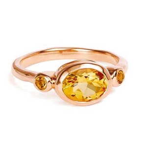 Milskye shine bijoux fins en argent sterling 925 plaqué or 18 carats bague âme rayonnante pour cadeau femme - Product Image 5