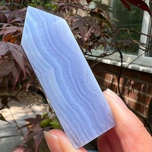 Tour de pierres en agate bleue polie style bohème pour la décoration intérieure unique et les cadeaux de fêtes (vente en gros) - Product Image 5