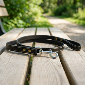 Fashionable Designer Leather <b>Dog</b> Leash Premium Pet Walking Accessories from Divine International - Product Image 1