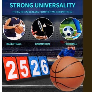 Tableau <span class=keywords><strong>de</strong></span> score <span class=keywords><strong>de</strong></span> basketball portable et pliable en PVC, professionnel, à cartes manuelles, multi-jeux, équipement d'entraînement personnalisé - Product Image 1
