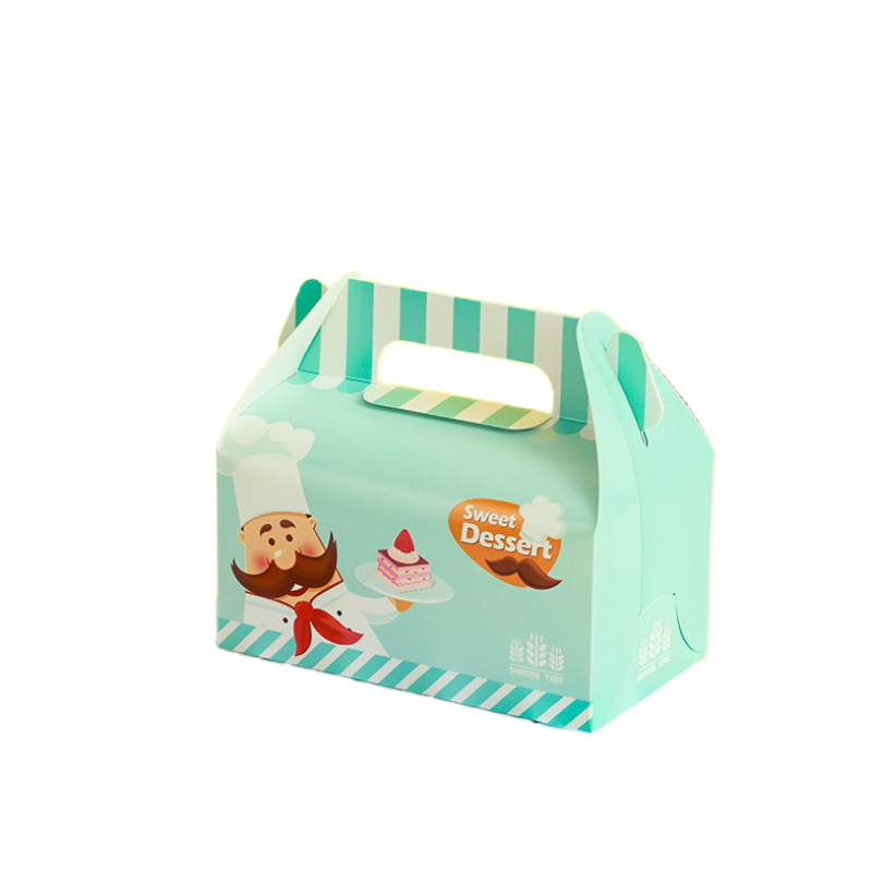 Custom Mini Cardboard Cake Box Sustainable Kraft Paper Folders with ...