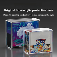   Boîte de protection originale Collection Booster Treasure Dream TCG Hiroshima Leather ETB Boîte de présentation en acrylique 58mm d'épaisseur 12