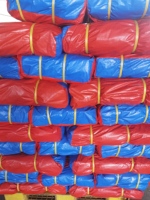 Lona Resistente al Desgaste de Doble Color para Camiones y Camionetas Ligeras, Naranja por Fuera y Azul Cielo por Dentro