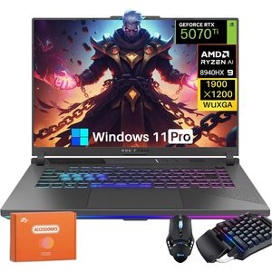 Portátil para juegos Rog Strix G16 al por mayor, 16 pulgadas, RTX 5070Ti 12GB GDDR7, Ryzen 9 8940HX, 32GB DDR5, SSD de 2TB, 165Hz, 264PPI, Windows 11 Pro - Product Image 3