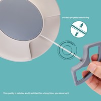 Aanpasbare multifunctionele plastic huishoudelijke knoflookpers, handmatige knoflookknijper, knoflookhakker, voor lente-uien, gember en meer