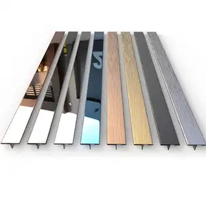 Garniture de carrelage en acier inoxydable, bord d'angle interne en Aluminium métallique de haute qualité pour le sol du mur