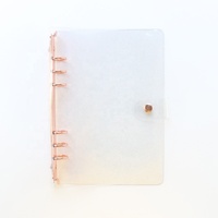 Niedliche Goldfarbe 6 Ringe nachfüllbare Binder Spiral hefte Büro Schule Binder Agenda Planer Veranstalter Briefpapier A6A5