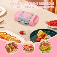 Bandeja para Hornear en Microondas, Antiadherente, Reutilizable, para Sándwiches, Portátil, para Desayunos