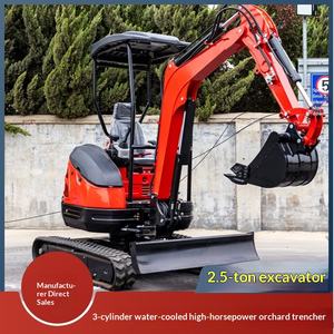 Exportation transfrontalière de mini-excavatrices de 2,5 tonnes, machines de concassage pour l'ingénierie agricole, mini-excavatrices sans queue, fabricant de mini-excavatrices - Product Image 1