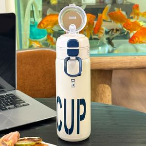 Diy Cup Stainless Steel <b>Thermos</b> 500Ml Large Capacity Portable Water <b>Bottle</b> For Sports Office School Use - Product Image 4
