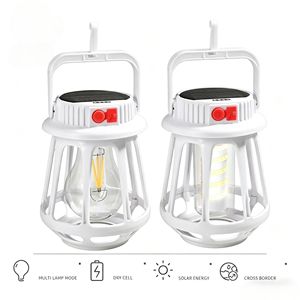 Lampe de camping à énergie solaire, rechargeable, lampe de camping LED, charge solaire et USB, lampe de tente étanche, camping en plein air. - Product Image 5