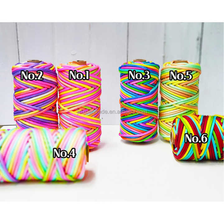 4mm Variegated Nylon Macrame Cord For Diy Jewelry & Keychains - Oem