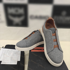 Zapatos Casuales de Cuero de Diseño Italiano Original de Lujo, Cómodos y Versátiles, Zapatos Deportivos Casuales para Hombre, Zapatos de Skateboard - Product Image 2