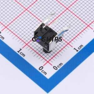 ZX-QC66-9.0ZJ Tactile Switch Through hole Component (THT),6x6mm Switch Single Pole Single Throw Round Button 2.6N Through Hole - Product Image 2