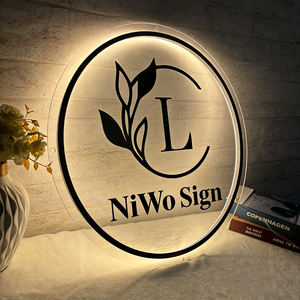 <span class=keywords><strong>Enseigne</strong></span> lumineuse pour salon de coiffure, de manucure et de beauté, avec logo personnalisé, rétroéclairée, éclairage décoratif d'intérieur, décoration murale, panneau d'affichage - Product Image 2