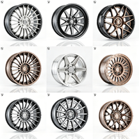 Rines de Aleación Forjados Todoterreno 17x8.5, 5x127 6x139.7, Negro Semi-Brillante, 4 Piezas, para Jeep Wrangler, Hilux, Tacoma, Ranger