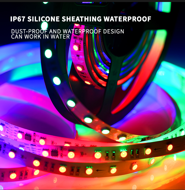 WS2811digital pixel led strip 54leds/m DC36v super length 30m per roll constant current smart led strip rgb