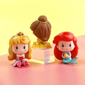 Belle bande dessinée princesse neige blanche <span class=keywords><strong>Ariel</strong></span> princesse figurine ensemble en gros 3D PVC gâteau bureau décoration pendentif figurines - Product Image 3