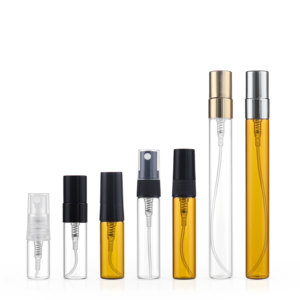卸売 ラウンド型 2ml 3ml 5ml 10ml ミニ 空ボトル クリア スプレーボトル 詰め替え可能 ガラス製 香水 サンプル アトマイザー テスター - Product Image 1