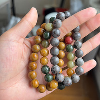 Bracelet en pierre d'agate à cercle unique Hai Lan Bao, cadeau idéal pour meilleure amie, bijoux artisanaux en pierre de guérison, directement de l'usine