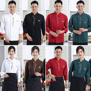 Uniforme de Chef para Cocina, Restaurante, Hotel, Ropa de Trabajo para Chef de Repostería, Sushi, Uniforme de Cocina para Hombres y Mujeres, <span class=keywords><strong>Delantal</strong></span> de Servicio de Alimentos - Product Image 2