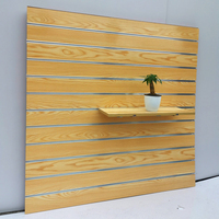 KEWAY Vente en gros de panneaux de mur à lattes en mélamine MDF personnalisés pour boutiques, panneaux de fibres de bois MDF pour l'affichage