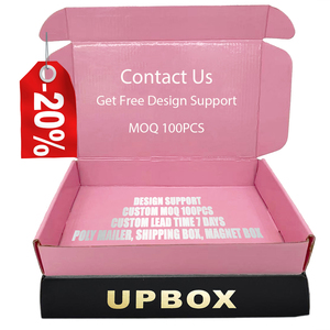 Custom Logo Corrugated Mailers Printing Kraft Pink Ready To Ship Shipping Packaging Gift Paper Boxes For Clothes