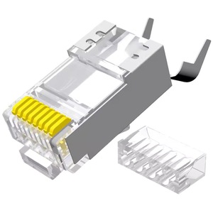 Cat 7 Shielded <b>Rj45</b> Connector With Tail Clip 8.0mm 22.5mm High Speed Network Crystal Head For Ethernet <b>Cable</b> - Product Image 2