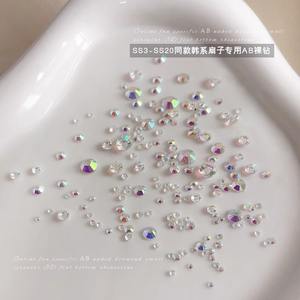 Transparent AB 1440 coloré <span class=keywords><strong>petit</strong></span> rond dos plat strass transparents bricolage Nail Art diamants décorations - Product Image 4