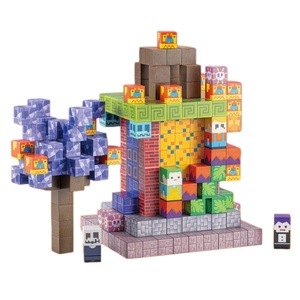 EPT 342 Piezas, Bloques de Construcción Magnéticos de 2 cm, Juguete STEM, Cubos Magnéticos 3D con Diseño de Fantasma y Temática de Videojuegos, Set de Construcción para Niños - Product Image 1