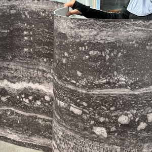 Placage imprimé 3D, faux revêtement mural souple, pierre artificielle flexible en travertin pour chambre à coucher, salle à manger, intérieur, argile modifiée - Product Image 5