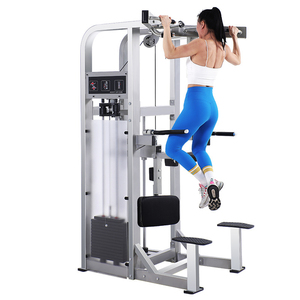 Strength Training Commercial Gym Fitness Machine-Steel Pin Loaded Chin Dip Kneeling Type for Body Building WD-HX610 OEM/ODM Cust - Product Image 3