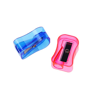 Bền trường bút chì mài cho trẻ em đầy màu sắc trong suốt lỗ duy nhất nhựa bút chì mài cho bán buôn - Product Image 3