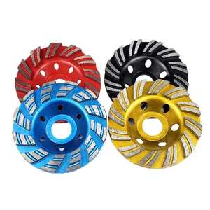 Wholesale 100mm Turbo Diamond Cup Grinding Wheels Manufacturer Diamond Grinding Disc Wheel For Marble Tile Grinding