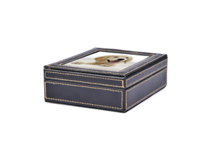 <strong>Pet</strong> <strong>Memorial</strong> Paw Prints <strong>Box</strong> Photo Frame <strong>Box</strong> With Clay - Product Image 2